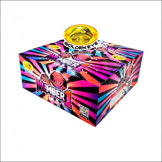 Kembang Api Number One Cakes 0.8 inch 100 shoot - GE08100N